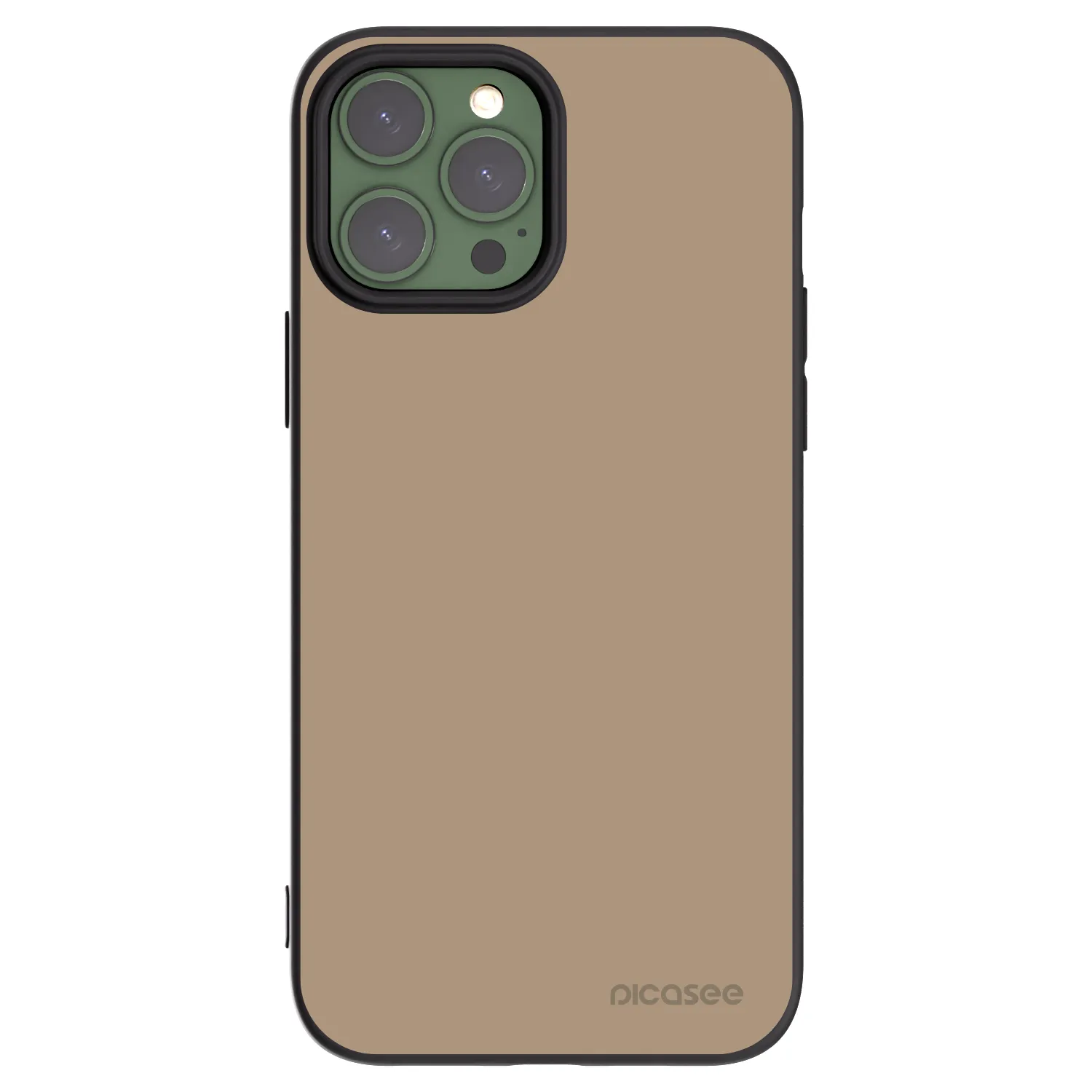 Picasee Μαύρη θήκη σιλικόνης για Apple iPhone 13 Pro Max - Soft Sand