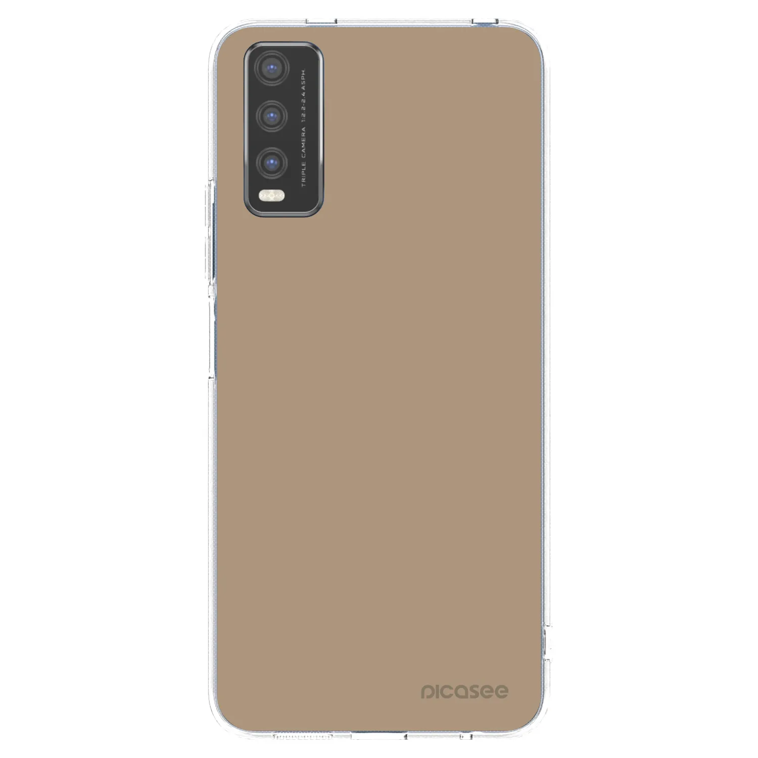 Picasee διαφανής θήκη σιλικόνης Vivo Y20s - Soft Sand