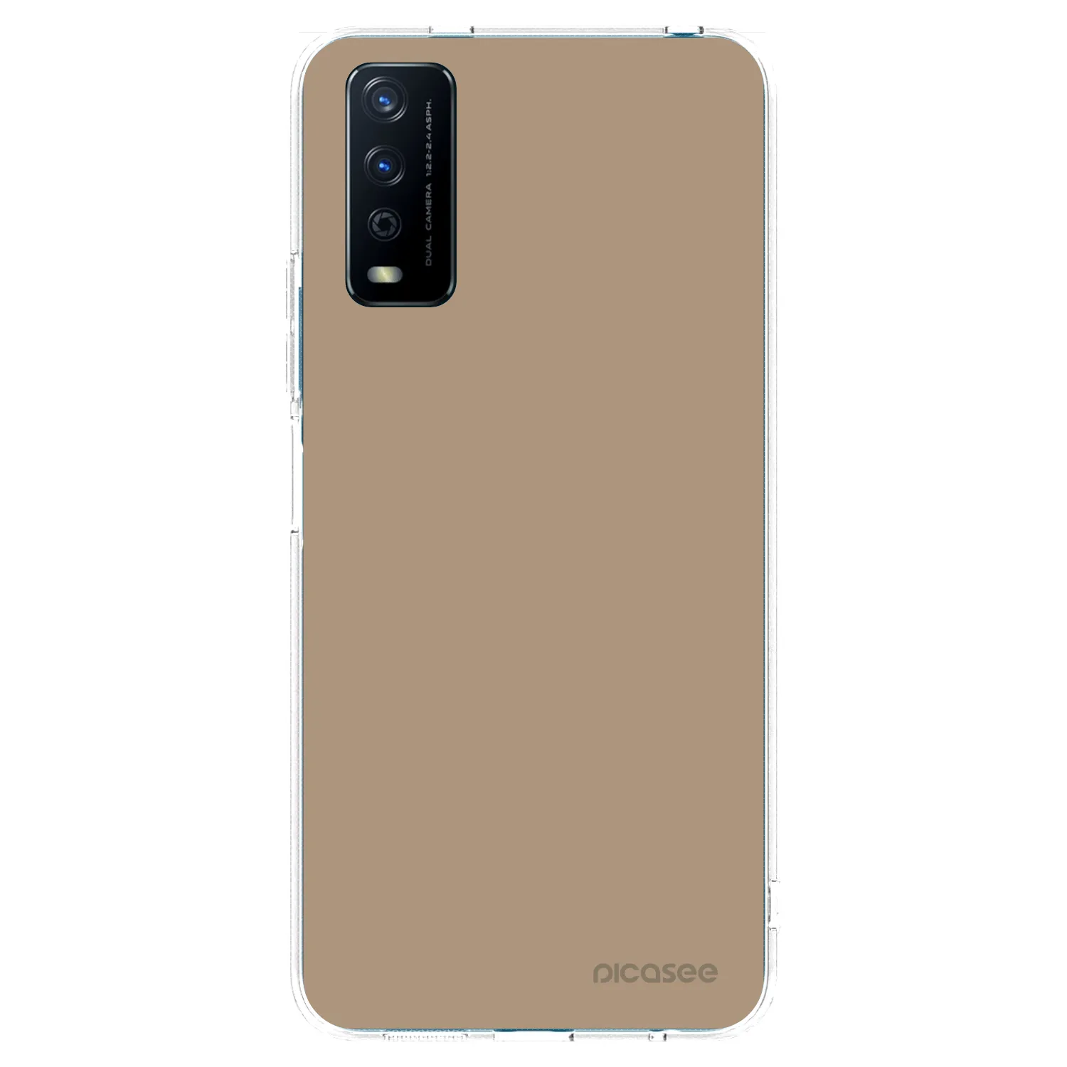 Picasee διαφανής θήκη σιλικόνης Vivo Y11s - Soft Sand