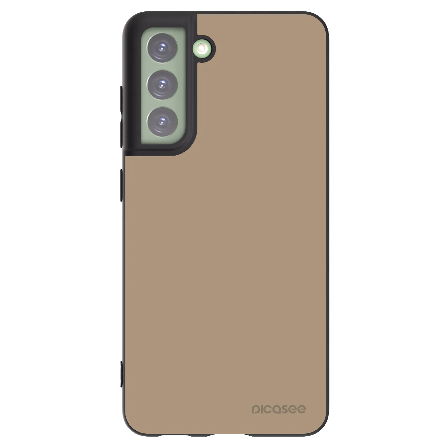 Picasee Μαύρη θήκη σιλικόνης για Samsung Galaxy S21 FE 5G - Soft Sand
