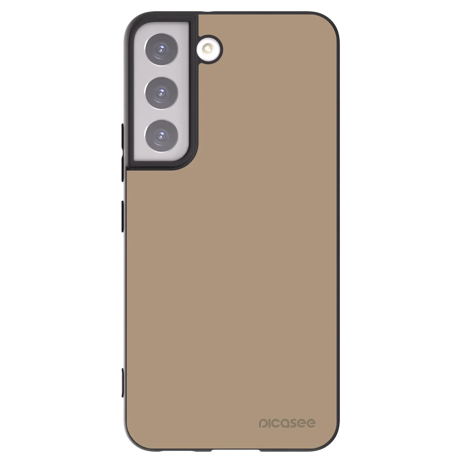 Picasee Μαύρη θήκη σιλικόνης για Samsung Galaxy S22 5G - Soft Sand