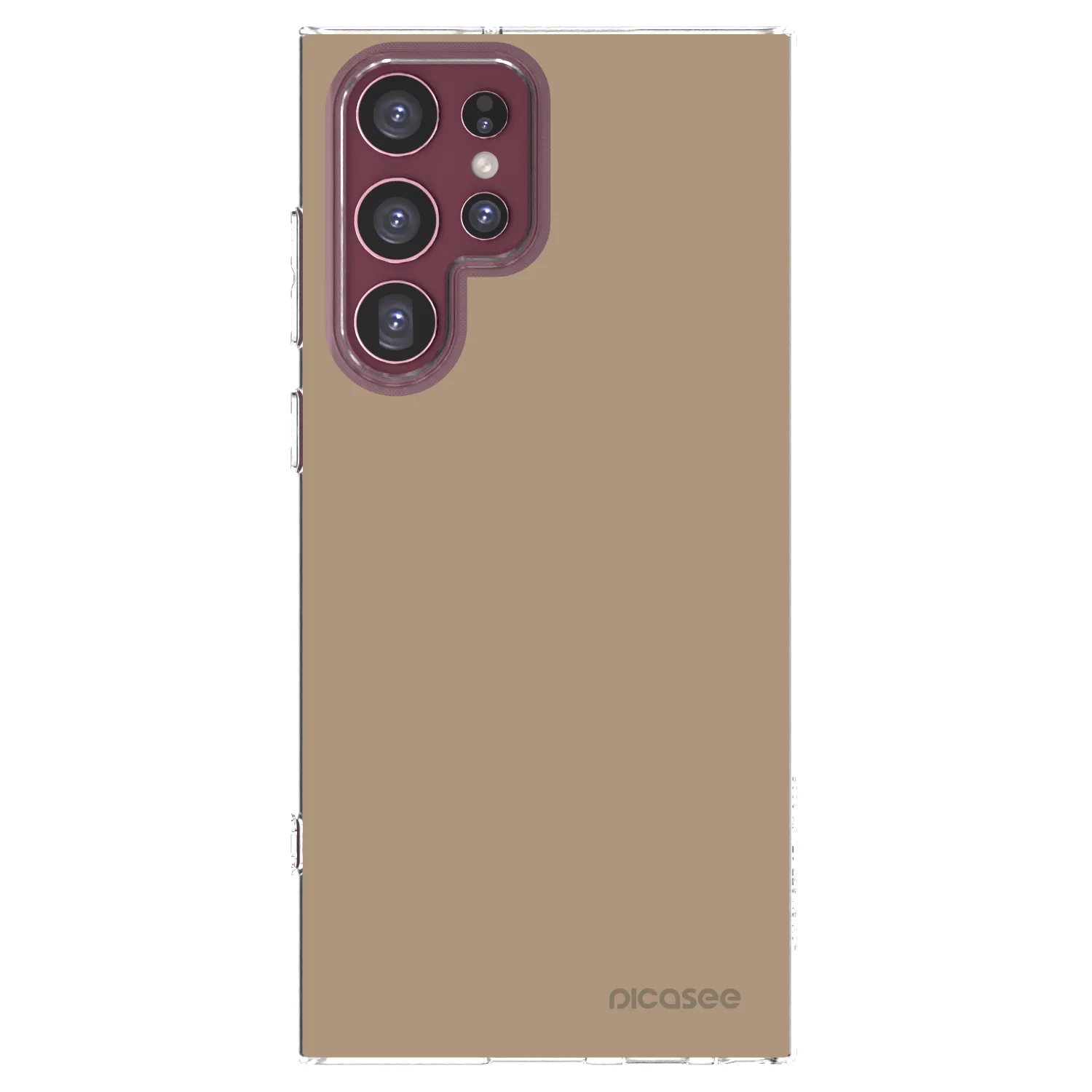 Picasee διαφανής θήκη σιλικόνης Samsung Galaxy S22 Ultra 5G - Soft Sand