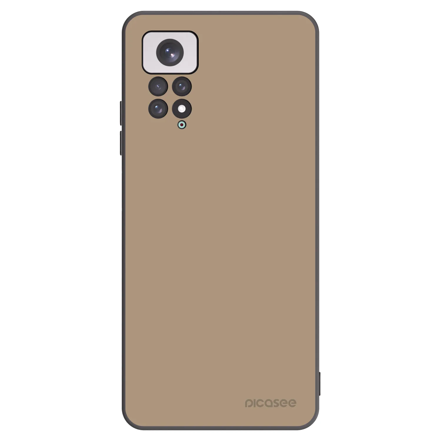 Picasee Μαύρη θήκη σιλικόνης για Xiaomi Redmi Note 11 - Soft Sand