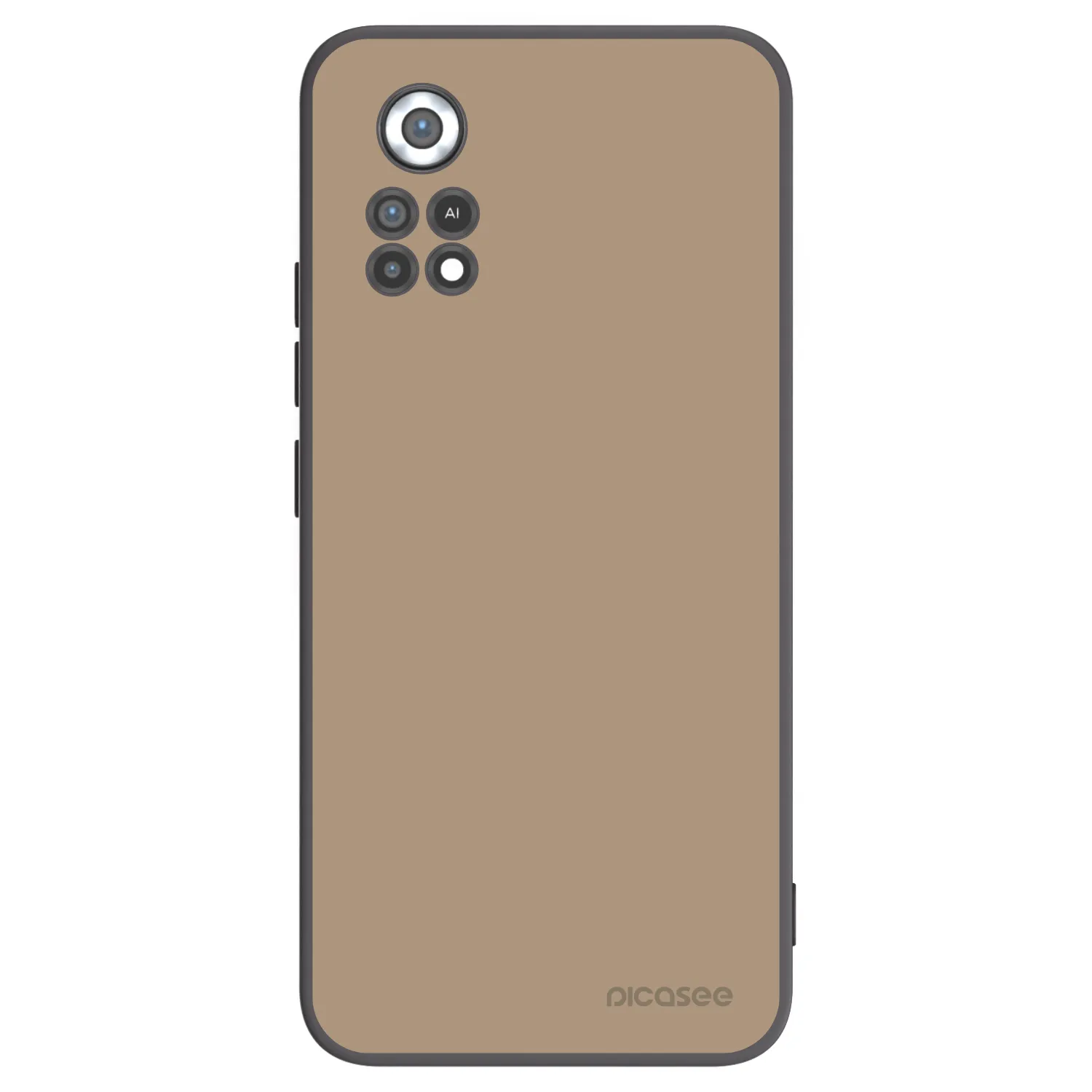 Picasee Μαύρη θήκη σιλικόνης για Xiaomi Poco X4 Pro 5G - Soft Sand