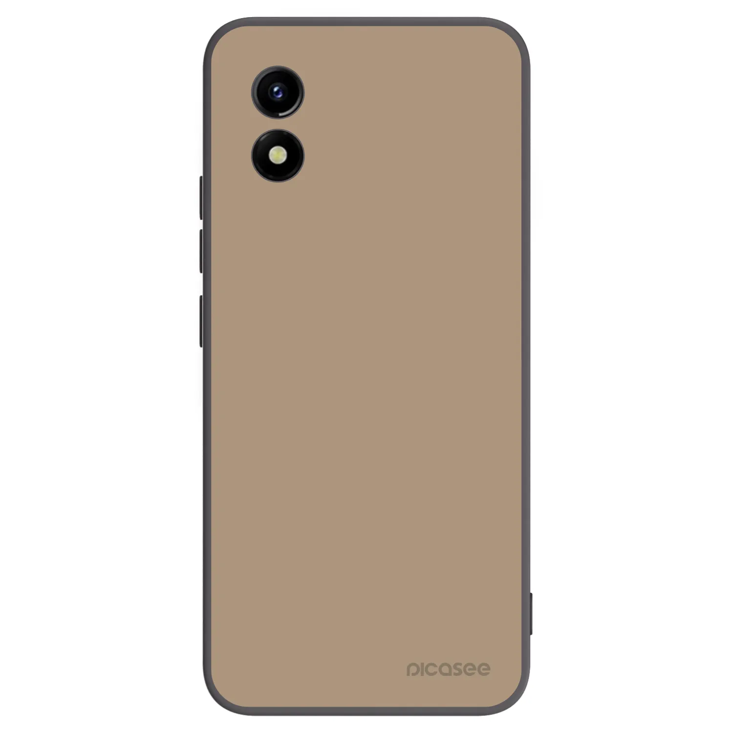 Picasee Μαύρη θήκη σιλικόνης για Vivo Y01 - Soft Sand