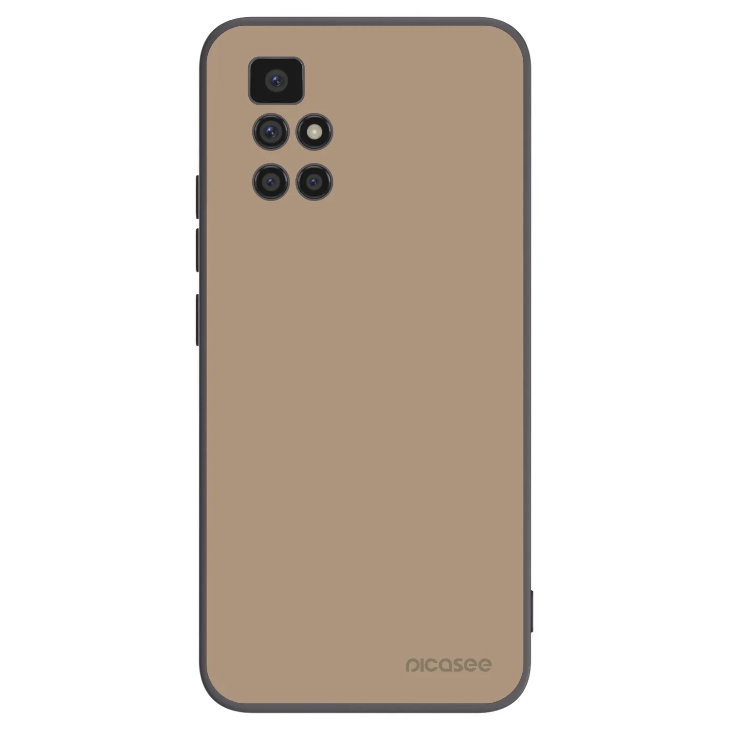 Picasee Μαύρη θήκη σιλικόνης για Xiaomi Redmi 10 (2022) - Soft Sand