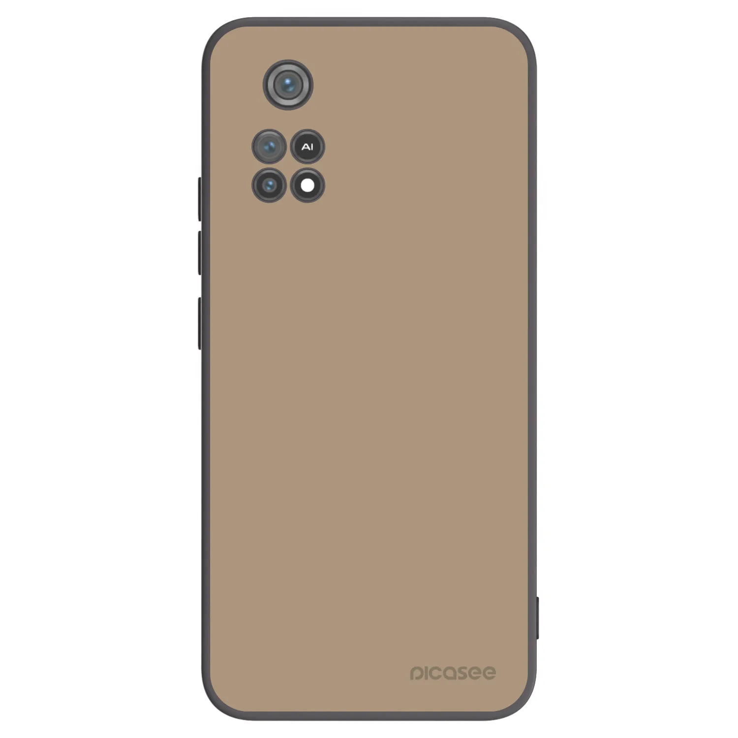 Picasee Μαύρη θήκη σιλικόνης για Xiaomi Poco M4 Pro - Soft Sand