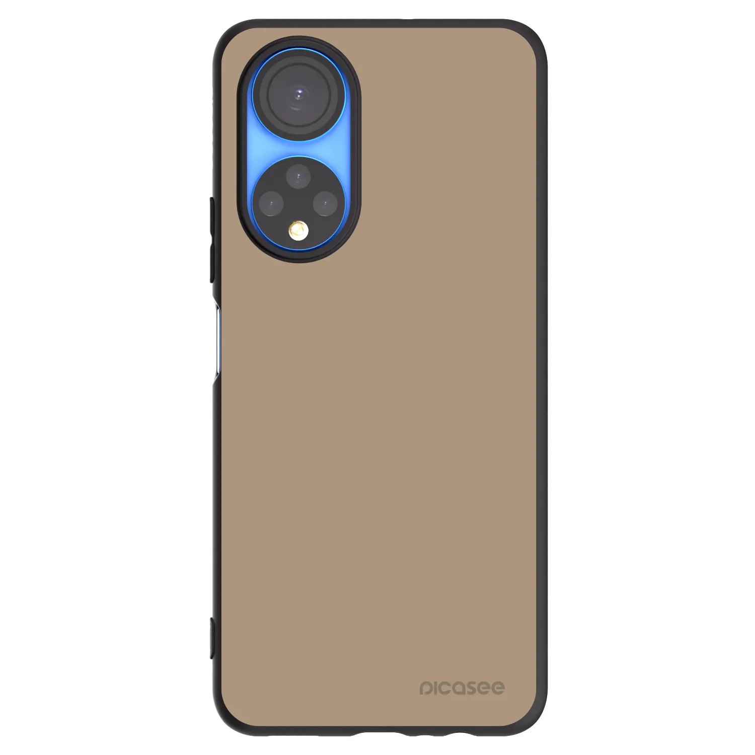 Picasee Μαύρη θήκη σιλικόνης για Honor X7 - Soft Sand