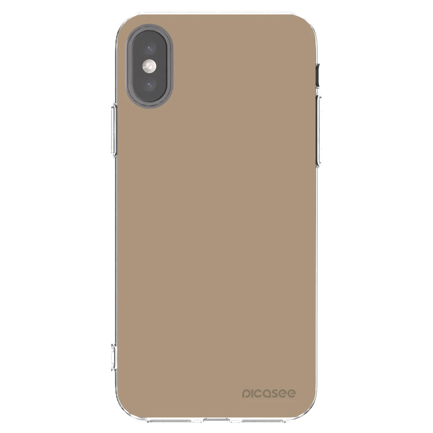 Picasee διαφανής θήκη σιλικόνης Apple iPhone X/XS - Soft Sand