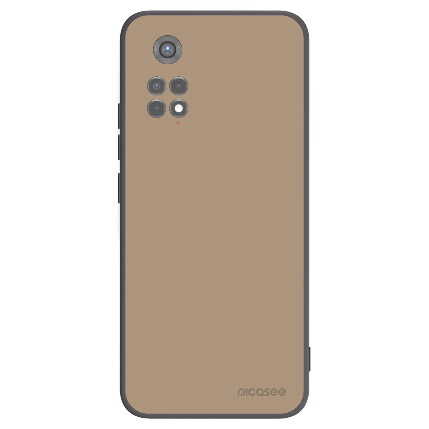 Picasee Μαύρη θήκη σιλικόνης για Xiaomi Redmi Note 11S 5G - Soft Sand