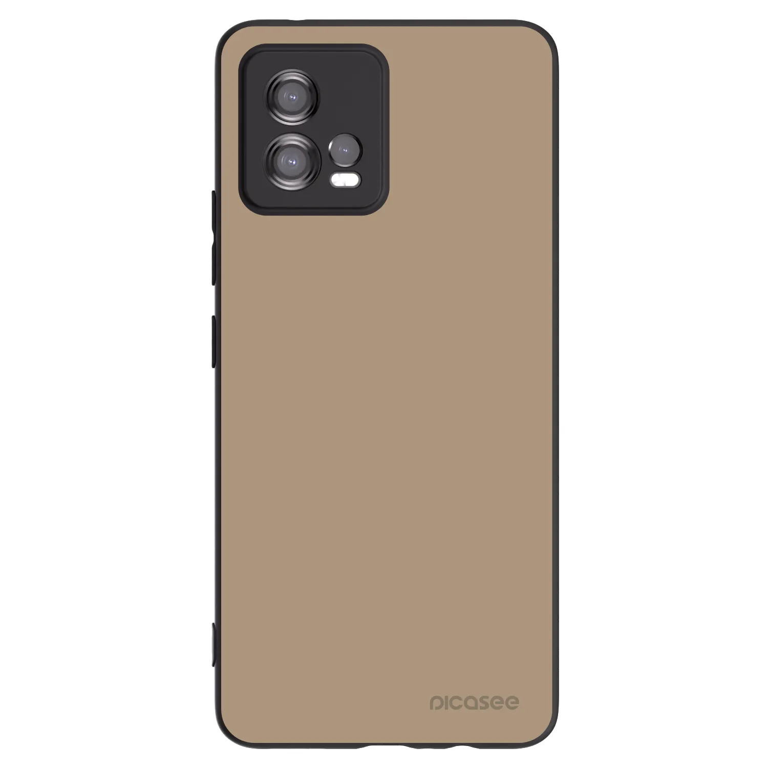 Picasee Μαύρη θήκη σιλικόνης για Motorola Moto G72 - Soft Sand