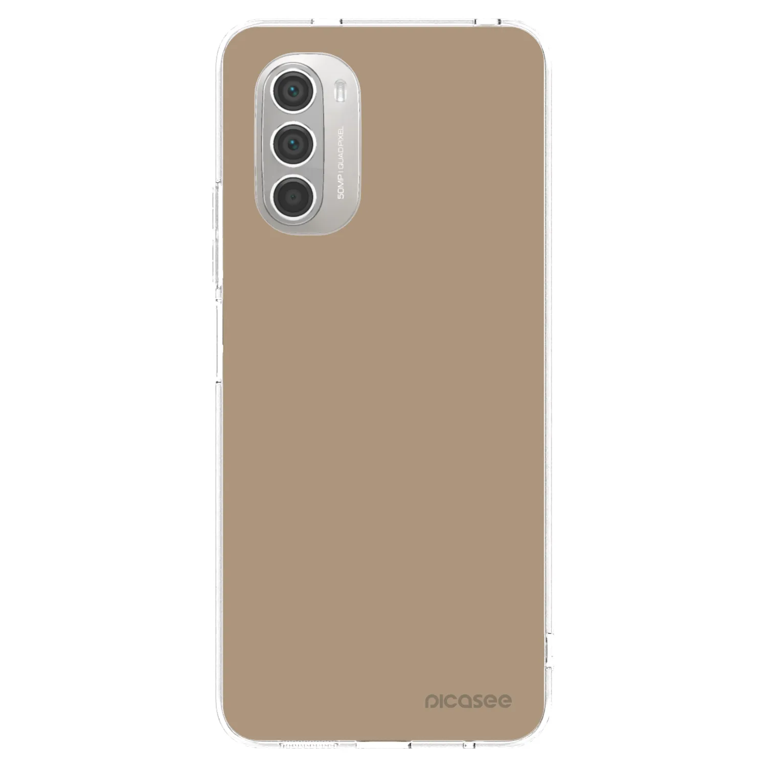 Picasee διαφανής θήκη σιλικόνης Motorola Moto G51 - Soft Sand