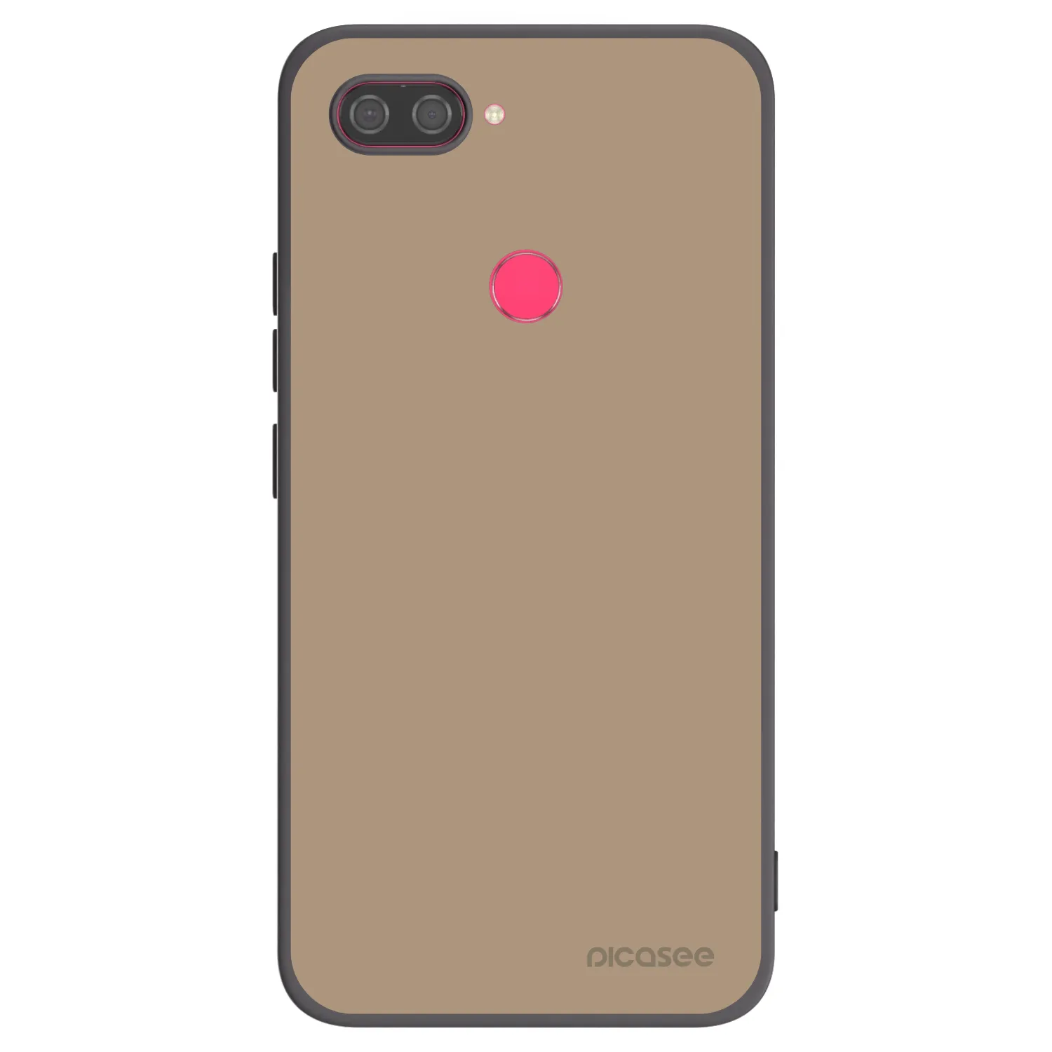 Picasee Μαύρη θήκη σιλικόνης για Xiaomi Mi 8 Lite - Soft Sand