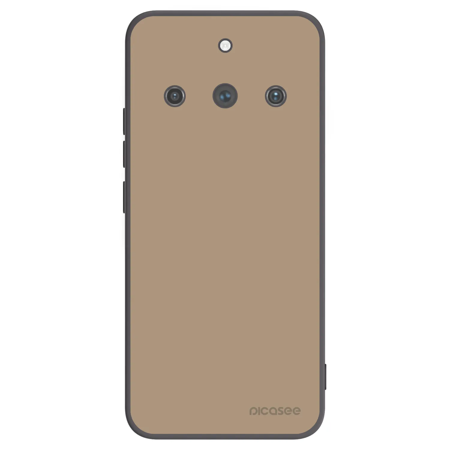 Picasee Μαύρη θήκη σιλικόνης για Realme 11 Pro+ - Soft Sand