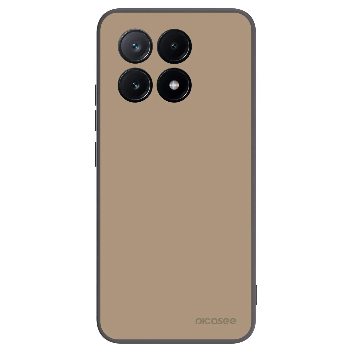 Picasee Μαύρη θήκη σιλικόνης για Xiaomi Poco X6 Pro - Soft Sand