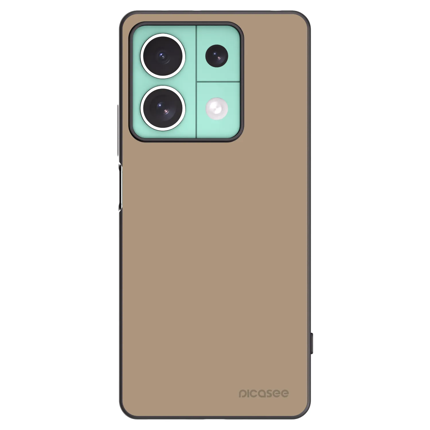 Picasee Μαύρη θήκη σιλικόνης για Xiaomi Redmi Note 13 5G - Soft Sand