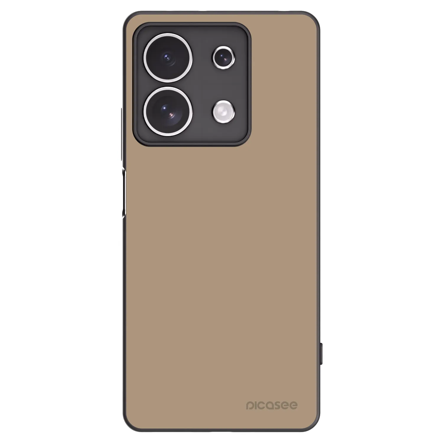 Picasee Μαύρη θήκη σιλικόνης για Xiaomi Redmi Note 13 4G - Soft Sand
