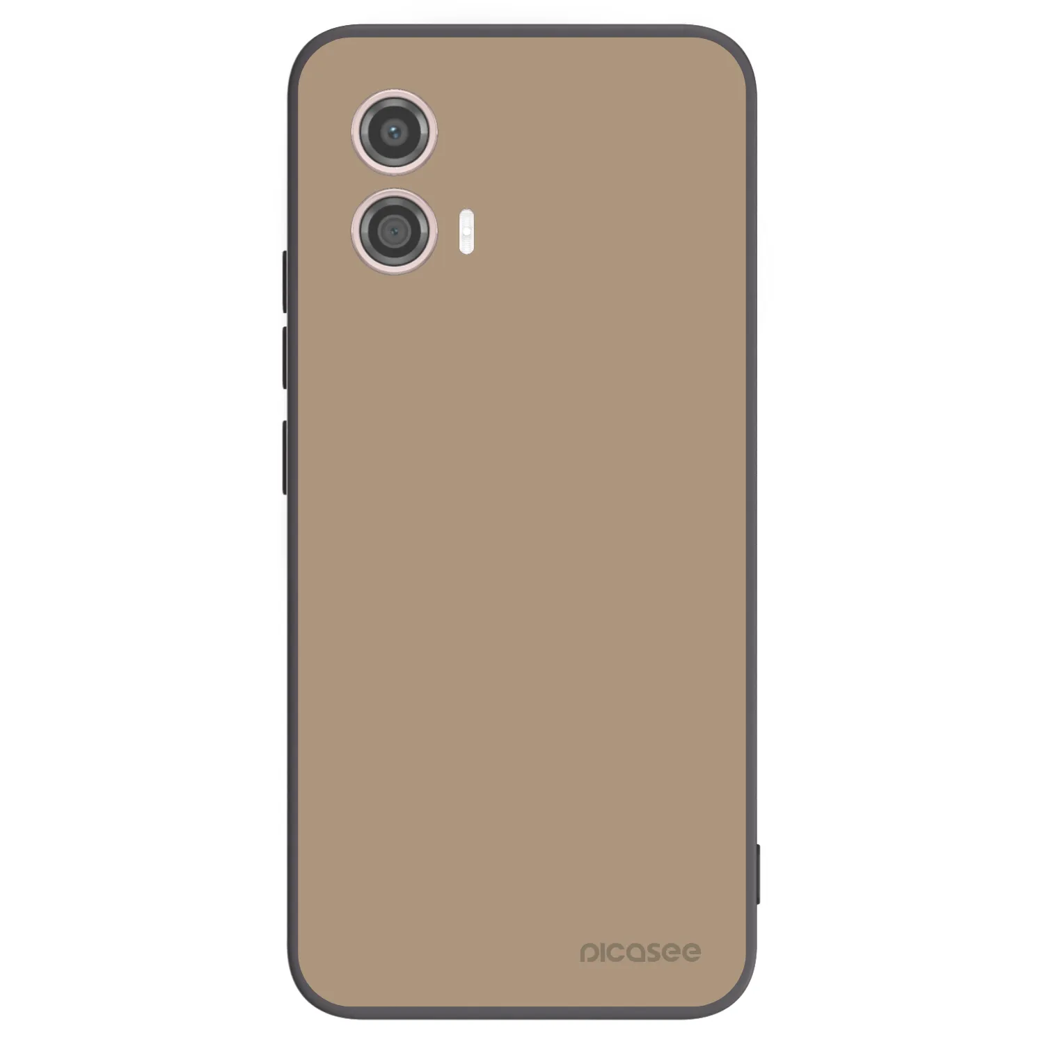 Picasee Μαύρη θήκη σιλικόνης για Motorola Moto G53 5G - Soft Sand