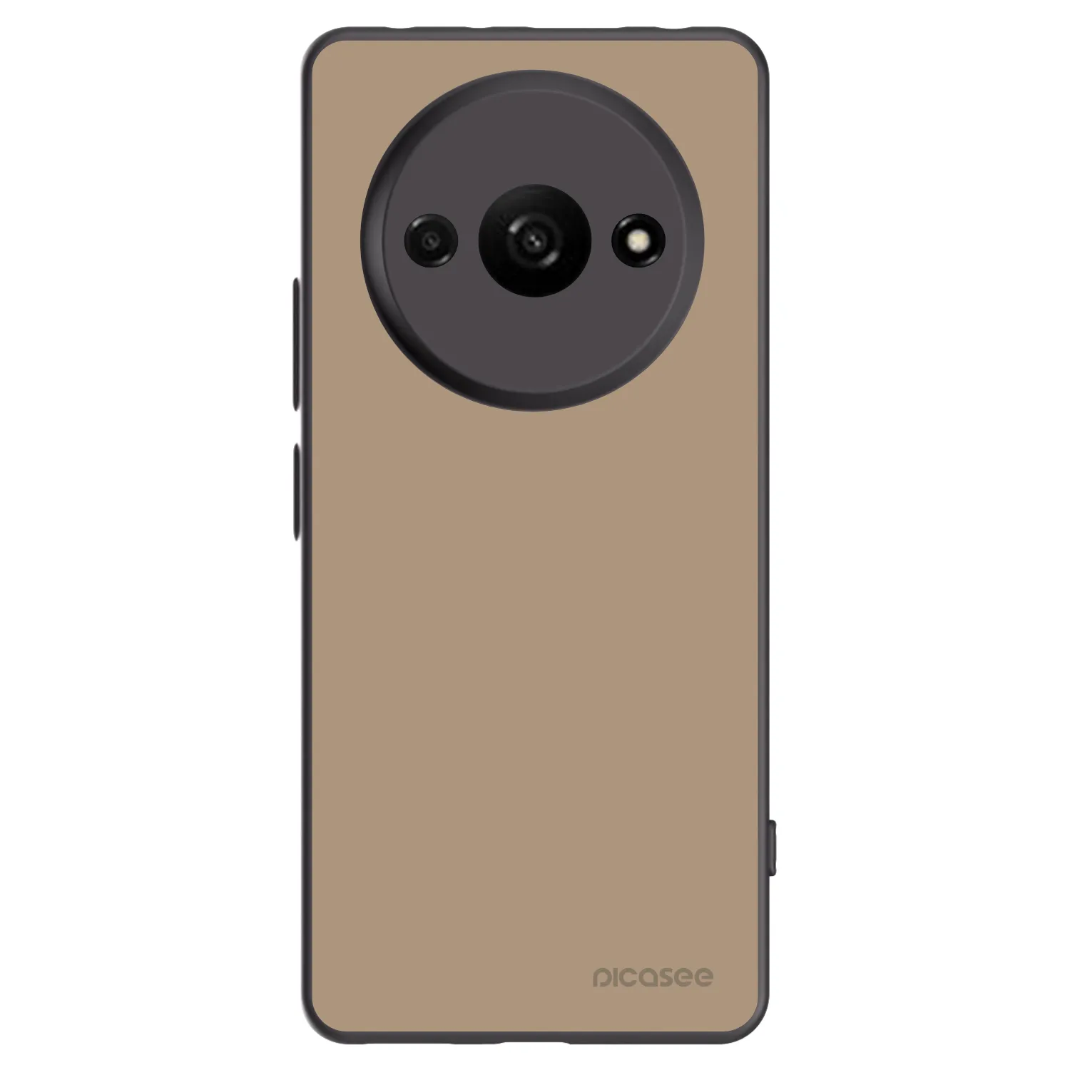 Picasee Μαύρη θήκη σιλικόνης για Xiaomi Redmi A3 - Soft Sand