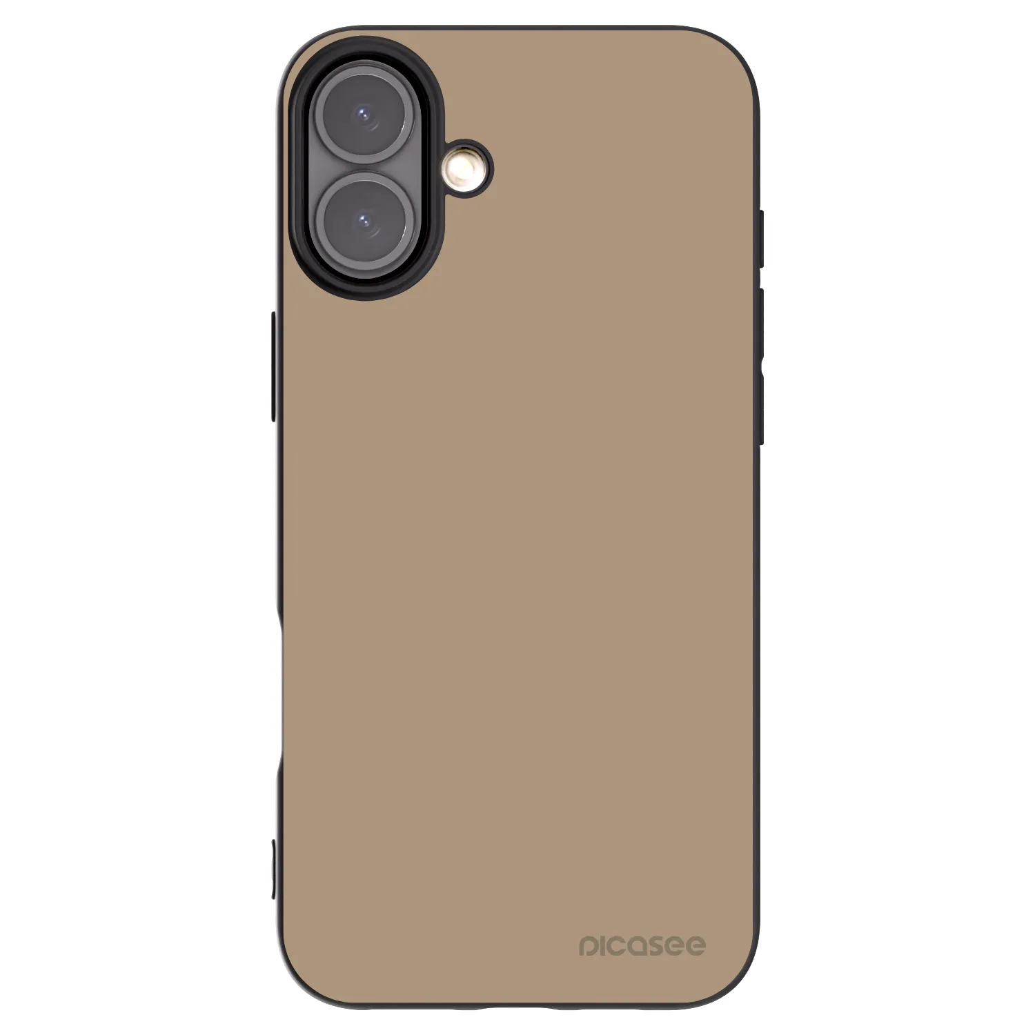 Picasee Μαύρη θήκη σιλικόνης για Apple iPhone 16 Plus - Soft Sand