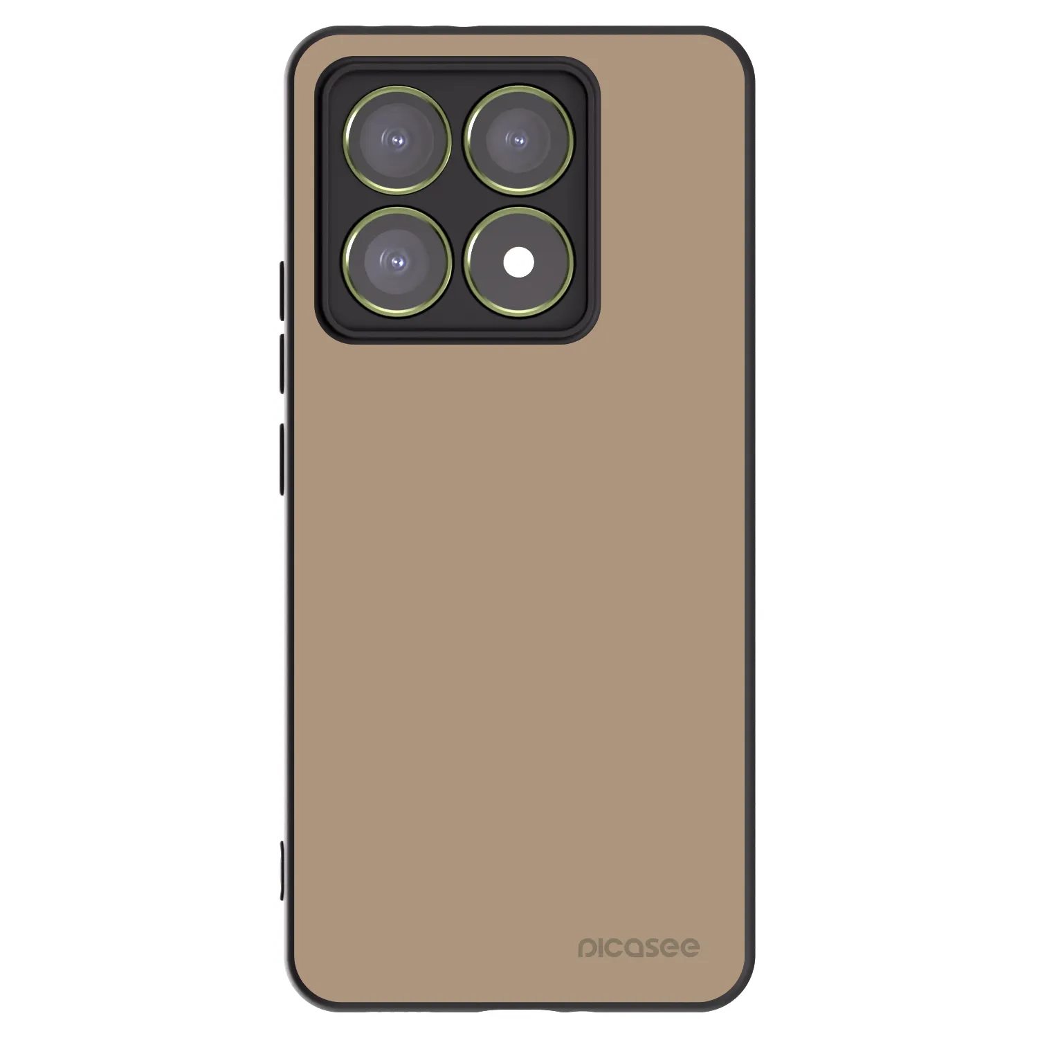 Picasee Μαύρη θήκη σιλικόνης για Xiaomi 14T - Soft Sand