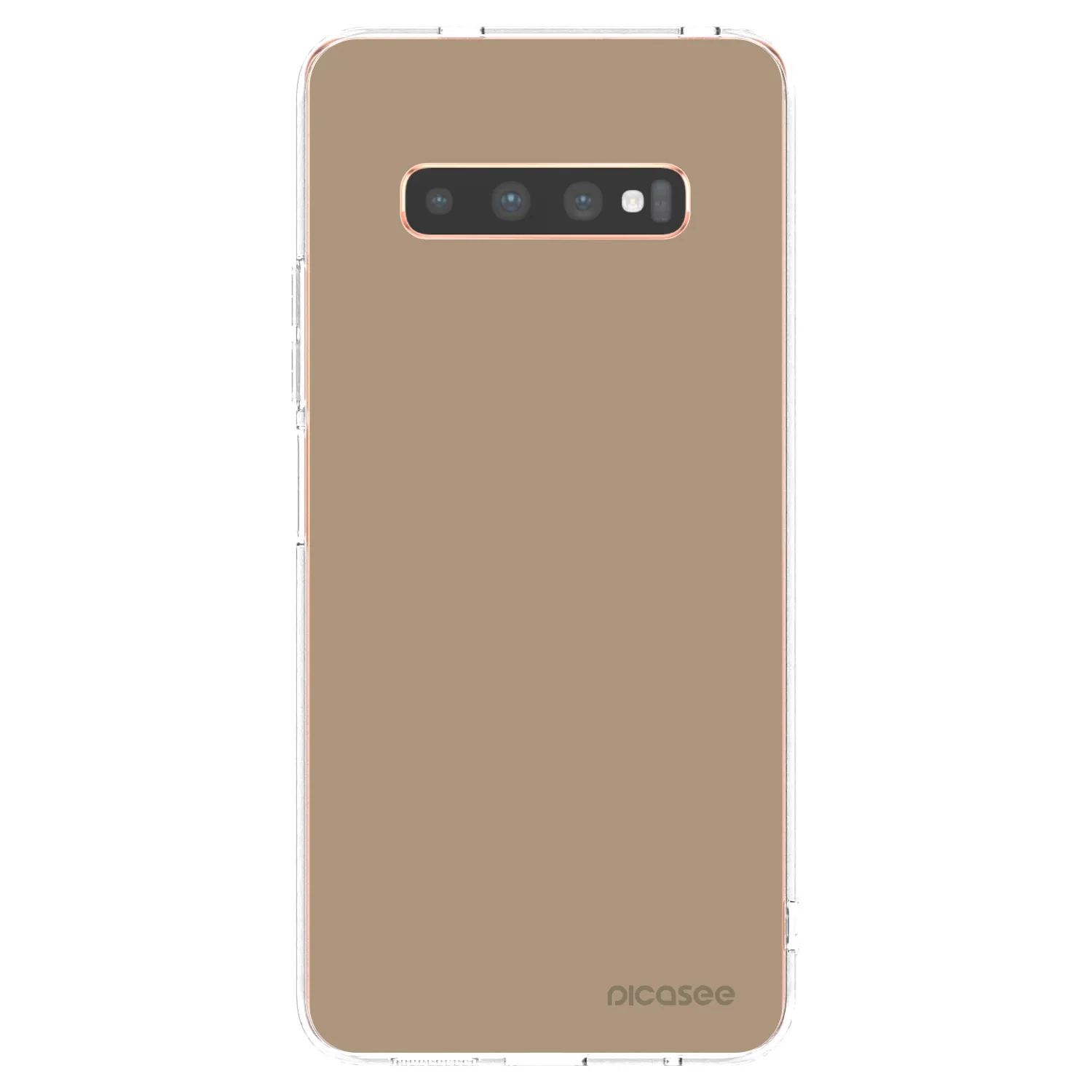 Picasee διαφανής θήκη σιλικόνης Samsung Galaxy S10 Plus G975 - Soft Sand