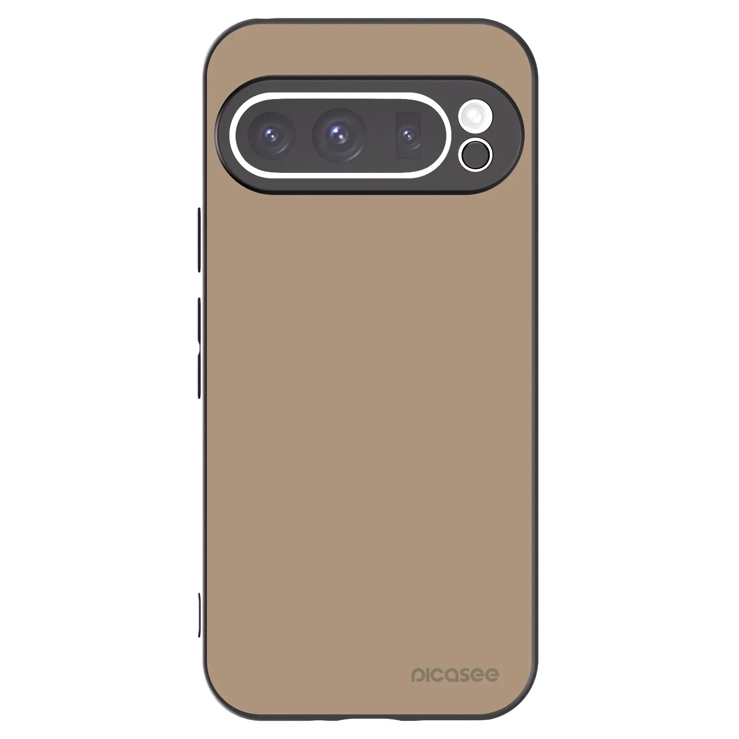 Picasee Μαύρη θήκη σιλικόνης για Google Pixel 9 Pro - Soft Sand