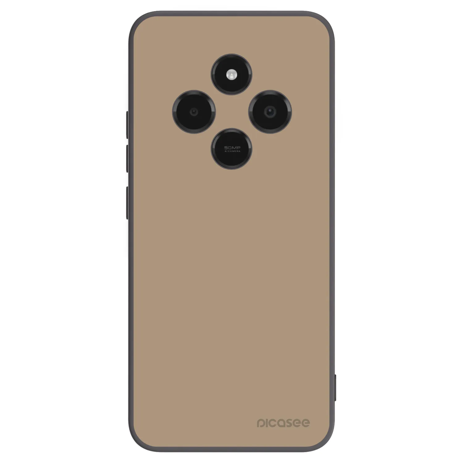 Picasee Μαύρη θήκη σιλικόνης για Xiaomi Poco C75 - Soft Sand