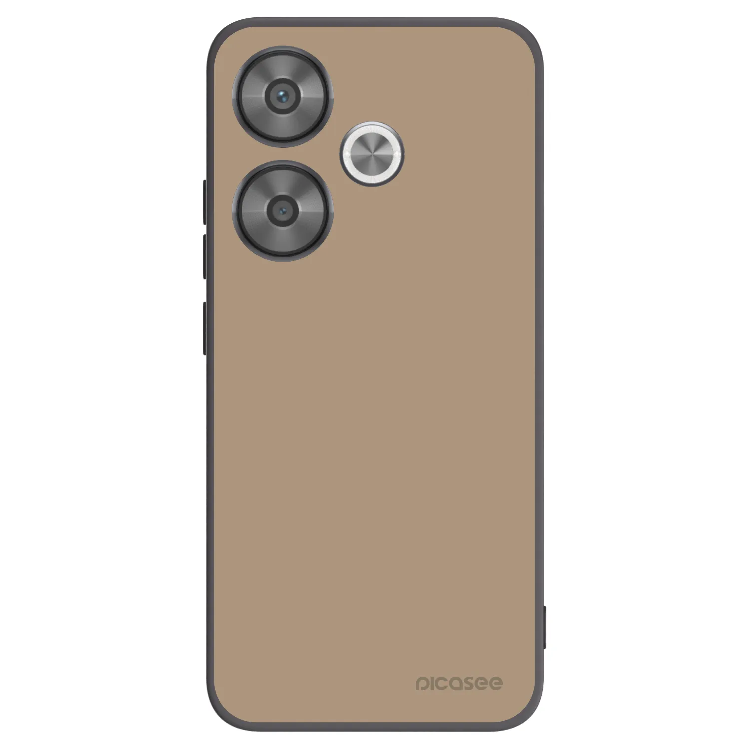Picasee Μαύρη θήκη σιλικόνης για Xiaomi Poco F6 - Soft Sand