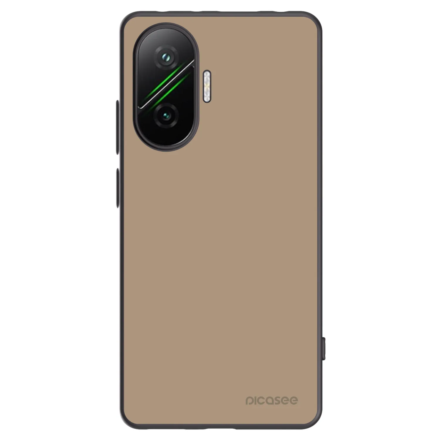 Picasee Μαύρη θήκη σιλικόνης για Xiaomi Poco F7 Pro 5G - Soft Sand