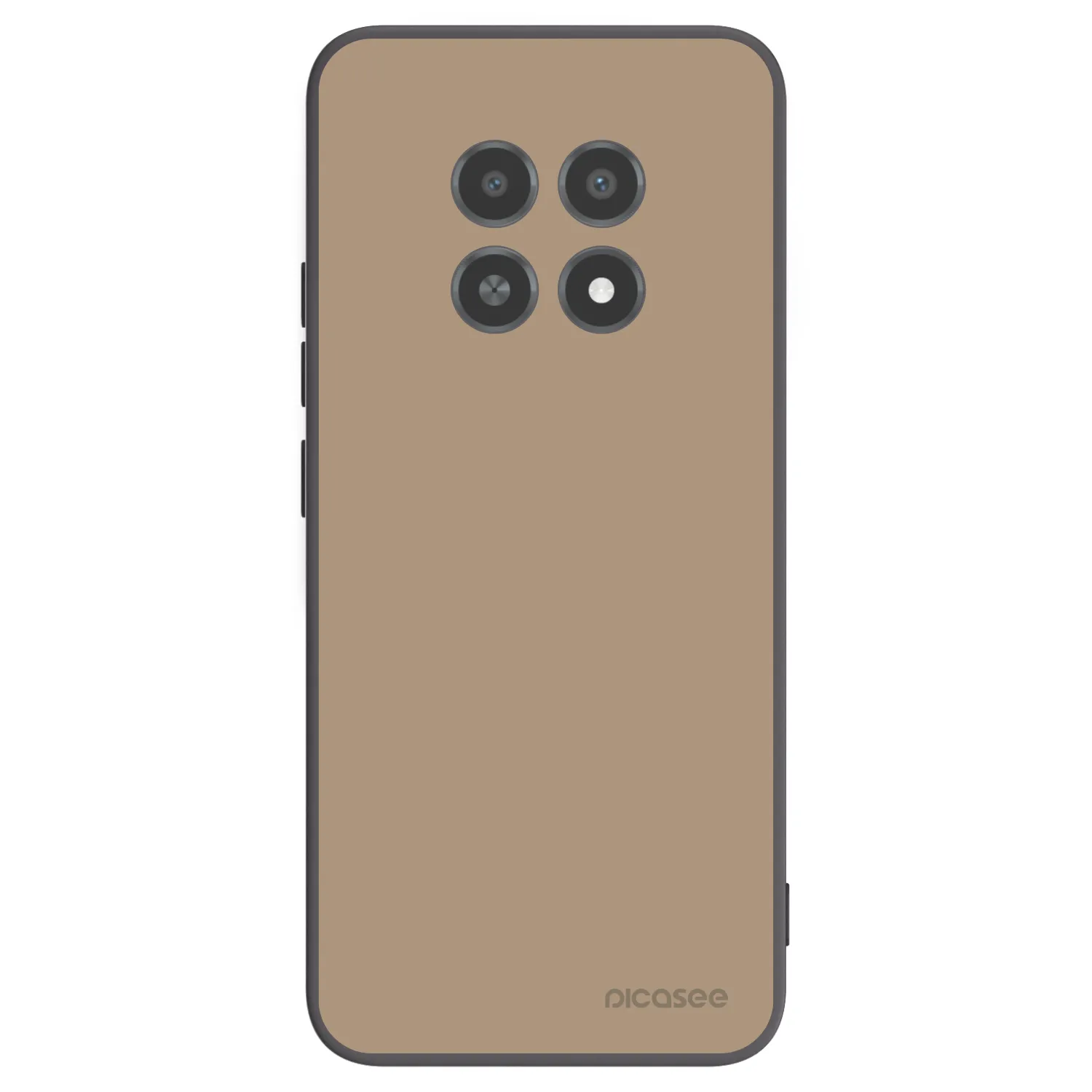 Picasee Μαύρη θήκη σιλικόνης για Realme 12X - Soft Sand