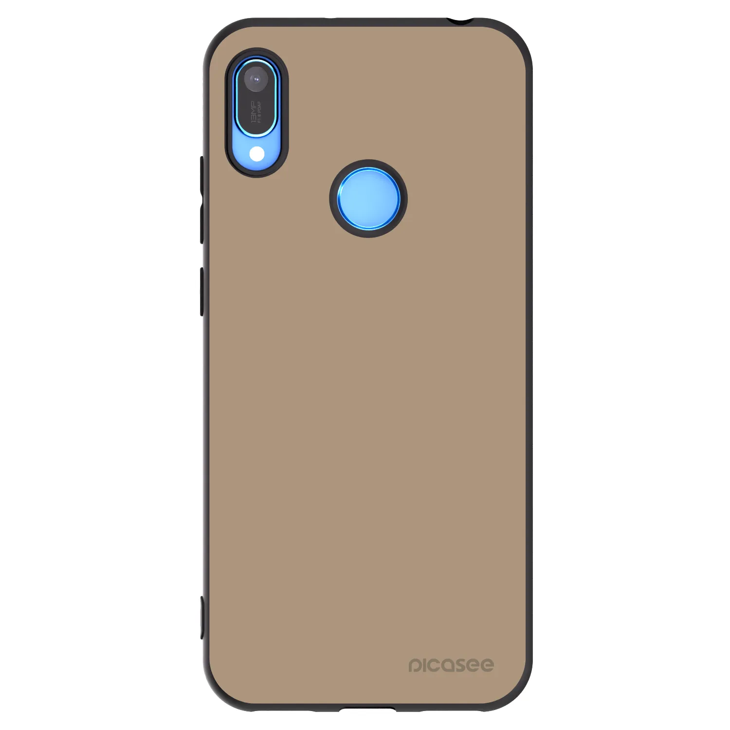 Picasee Μαύρη θήκη σιλικόνης για Huawei Y6 2019 - Soft Sand
