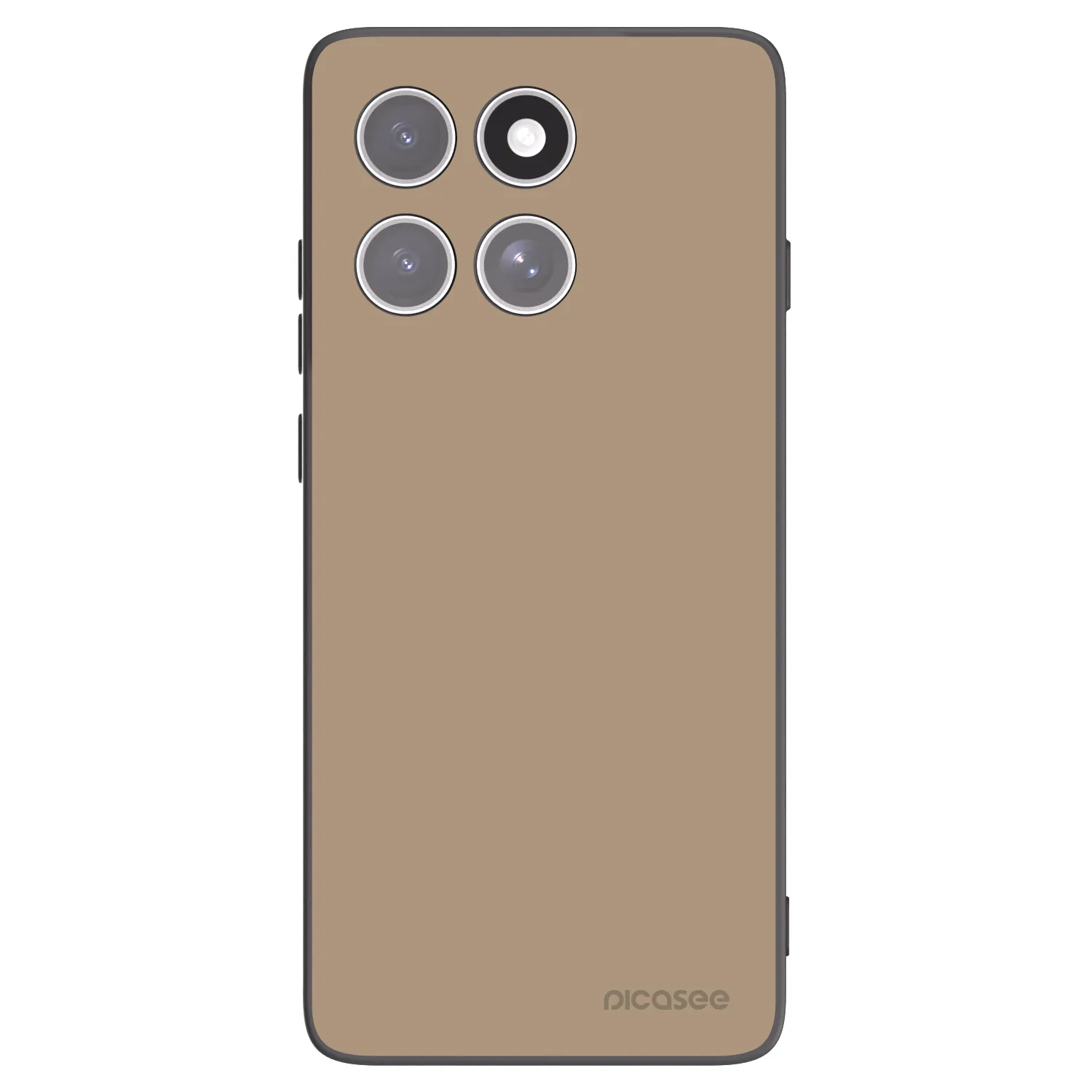 Picasee Μαύρη θήκη σιλικόνης για Motorola Edge 60 Pro - Soft Sand