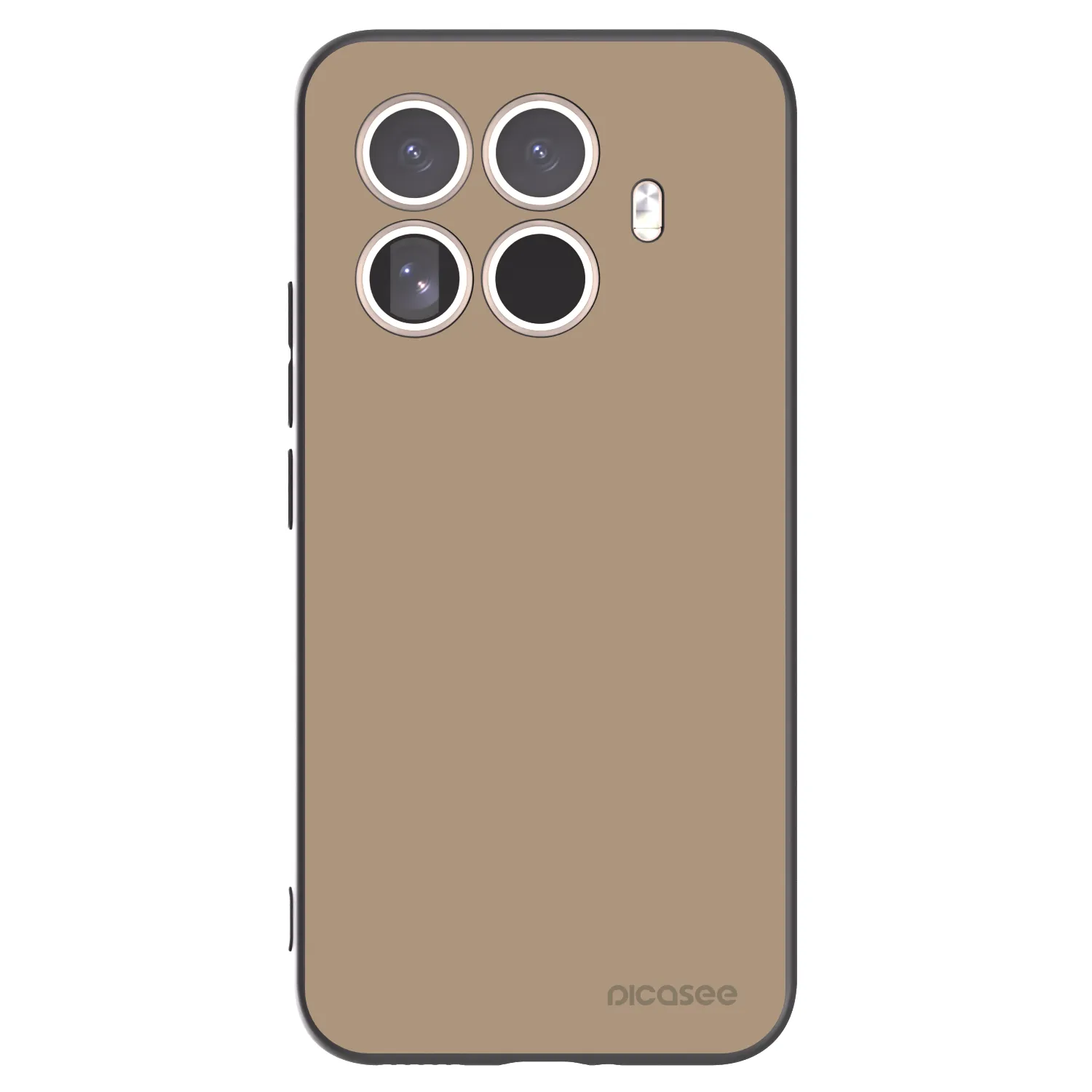 Picasee Μαύρη θήκη σιλικόνης για Xiaomi 15T Pro - Soft Sand