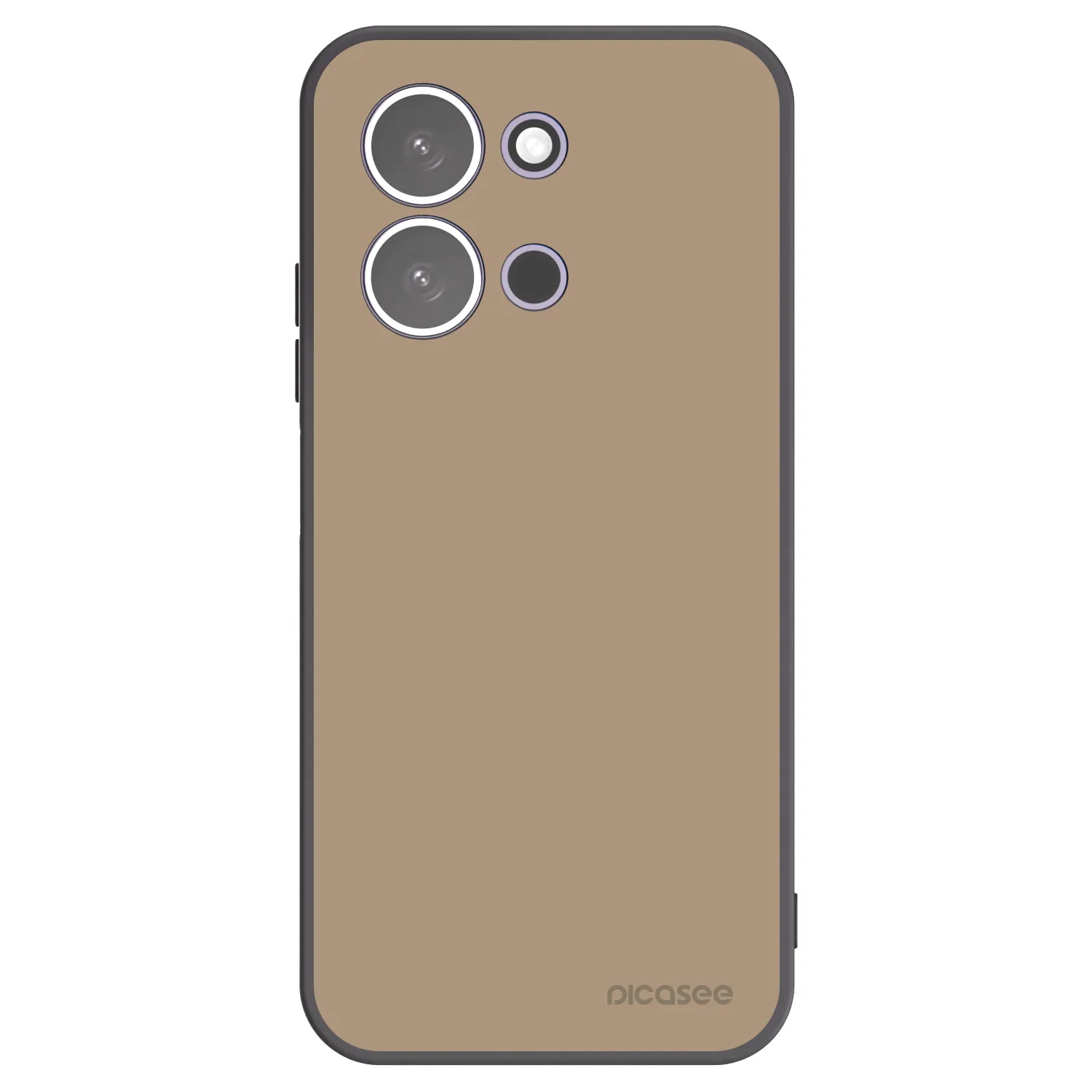 Picasee Μαύρη θήκη σιλικόνης για Xiaomi Redmi 15C 5G - Soft Sand