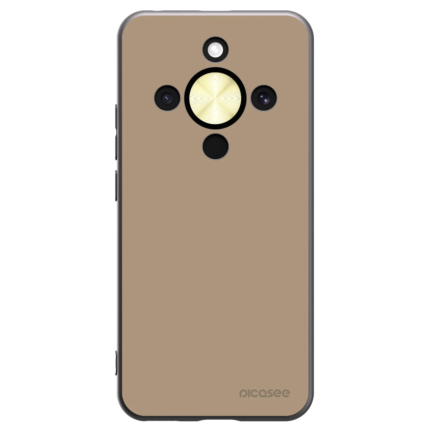 Picasee Μαύρη θήκη σιλικόνης για Honor Magic8 Lite 5G - Soft Sand