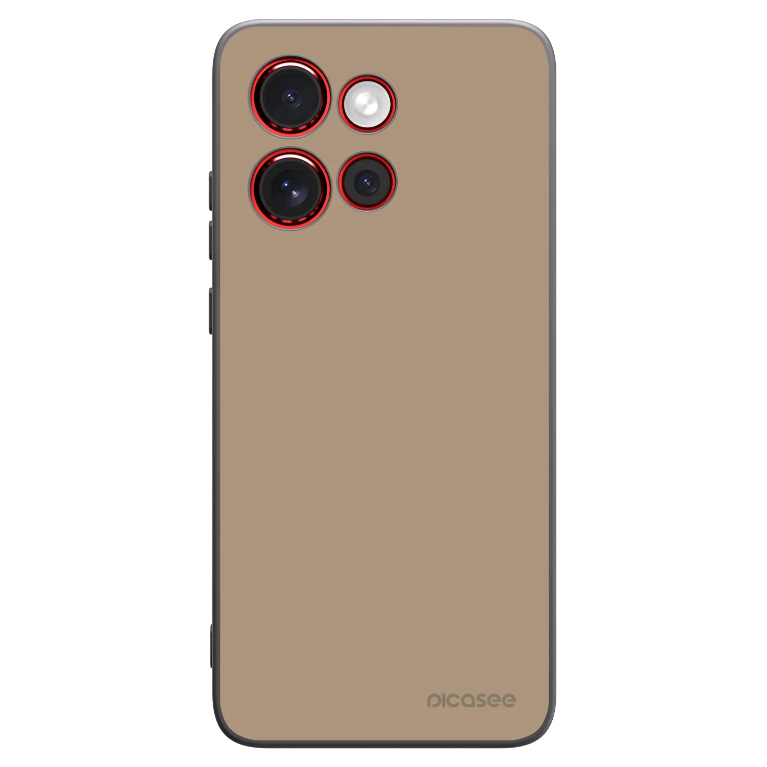 Picasee Μαύρη θήκη σιλικόνης για Motorola Edge 60 Neo 5G - Soft Sand