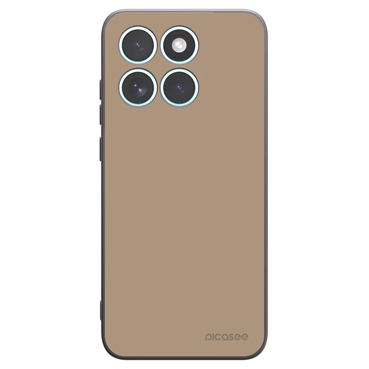 Picasee Μαύρη θήκη σιλικόνης για Motorola Edge 70 Fusion - Soft Sand