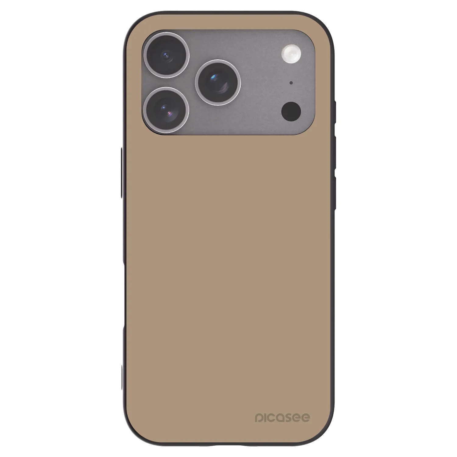 Picasee Μαύρη θήκη σιλικόνης για Apple iPhone 18 Pro - Soft Sand