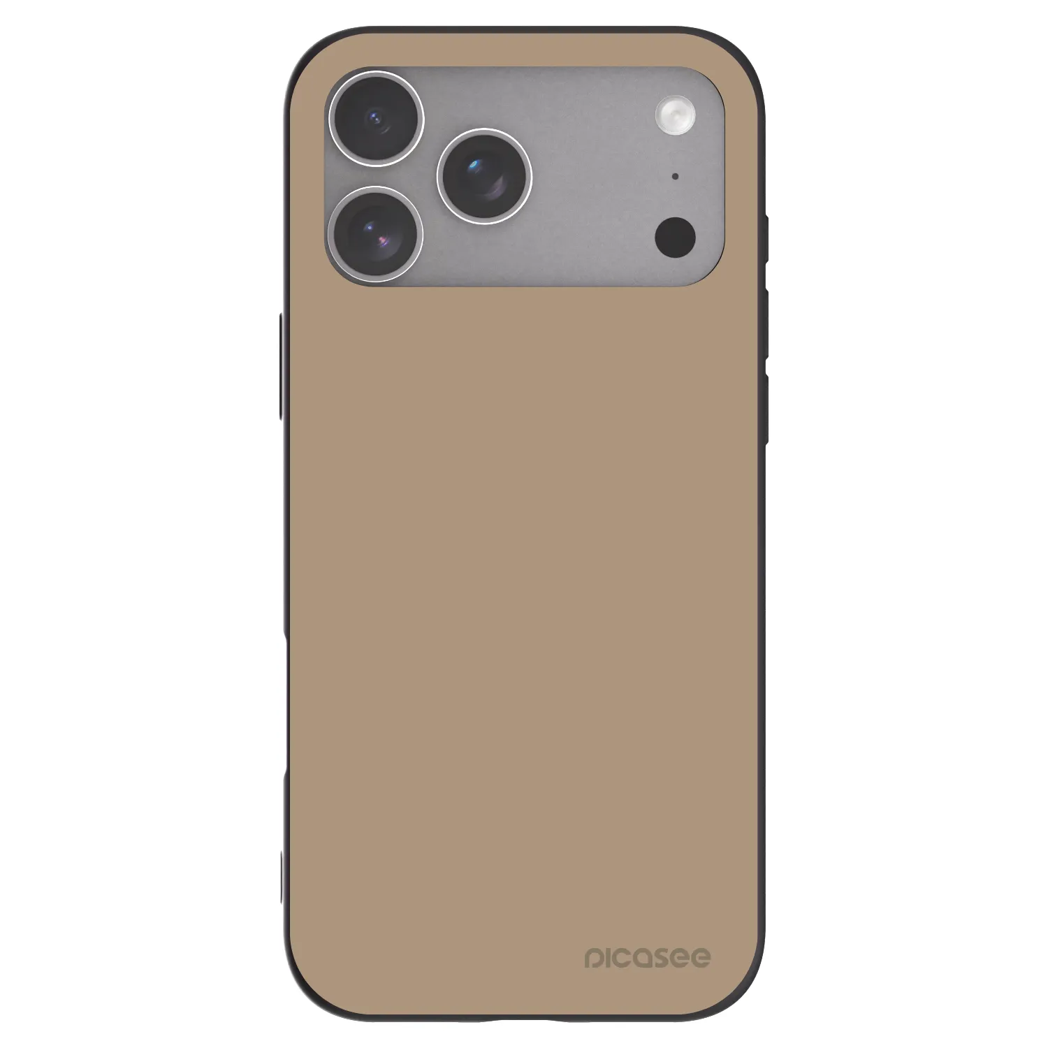 Picasee Μαύρη θήκη σιλικόνης για Apple iPhone 18 Pro Max - Soft Sand