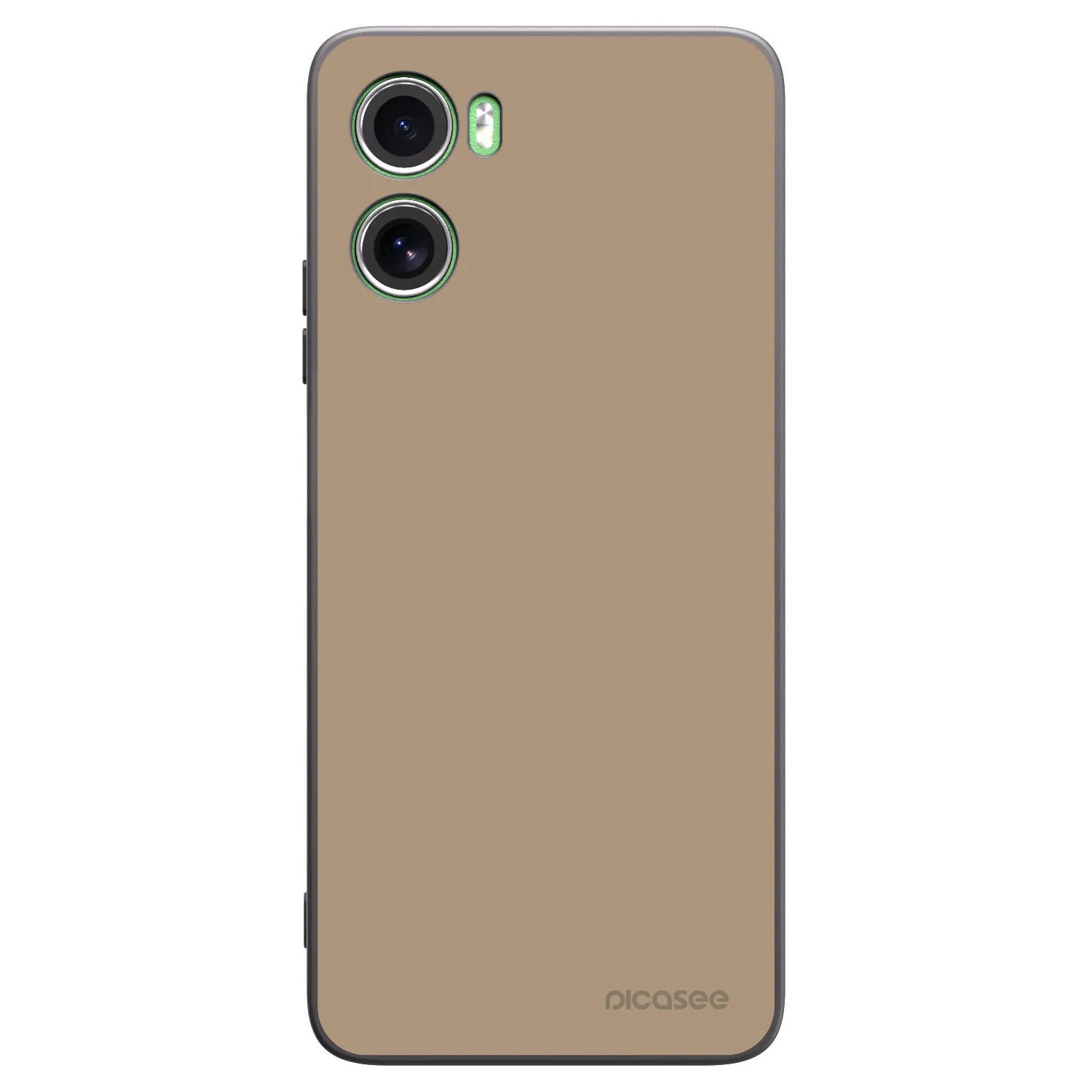 Picasee Μαύρη θήκη σιλικόνης για Motorola Moto G06 - Soft Sand