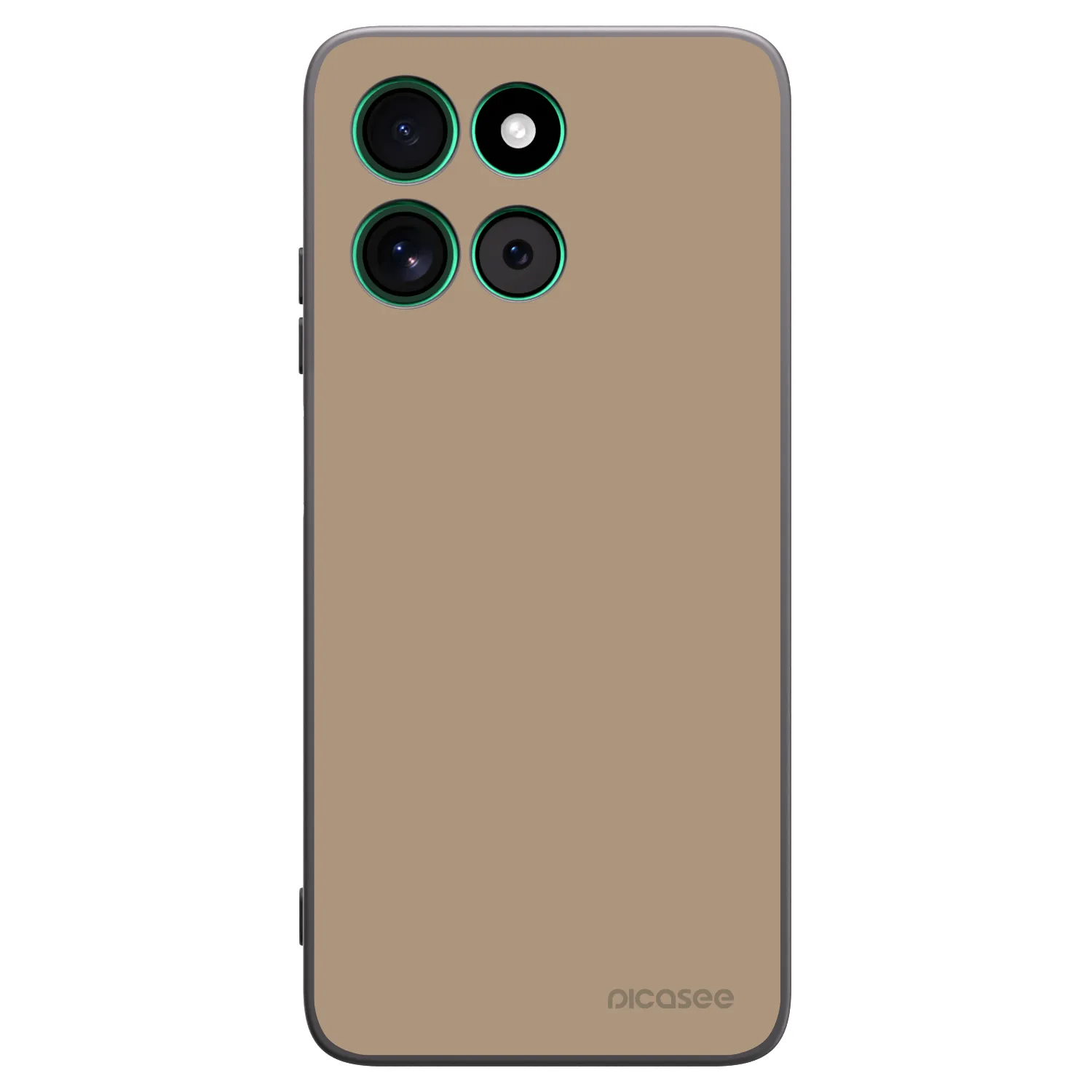 Picasee Μαύρη θήκη σιλικόνης για Motorola Moto G57 Power - Soft Sand
