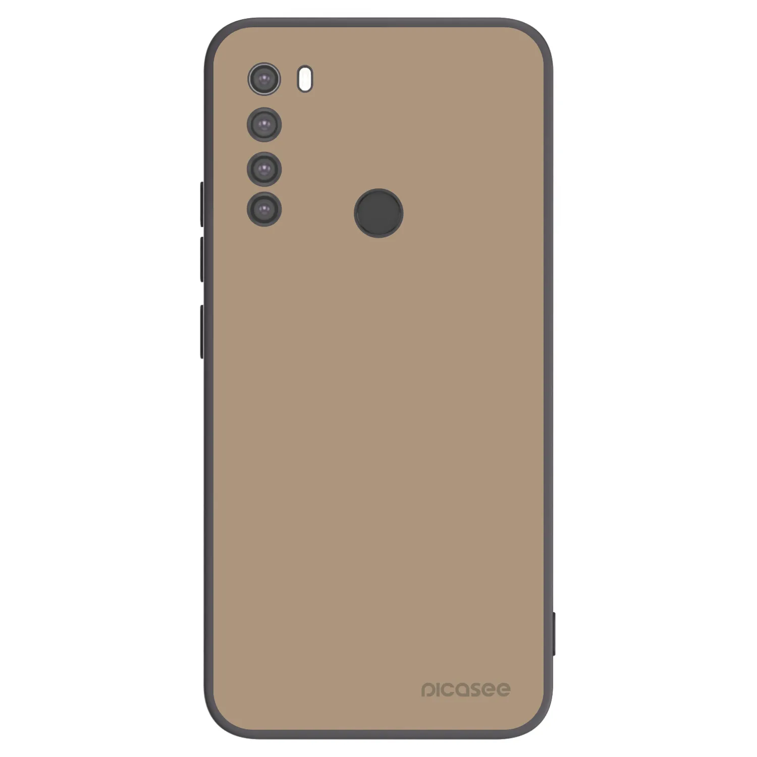 Picasee Μαύρη θήκη σιλικόνης για Xiaomi Redmi Note 8 - Soft Sand