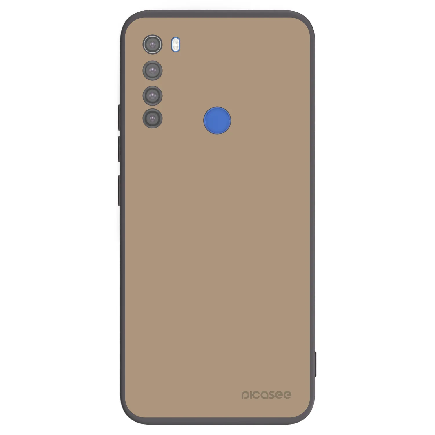 Picasee Μαύρη θήκη σιλικόνης για Xiaomi Redmi Note 8T - Soft Sand