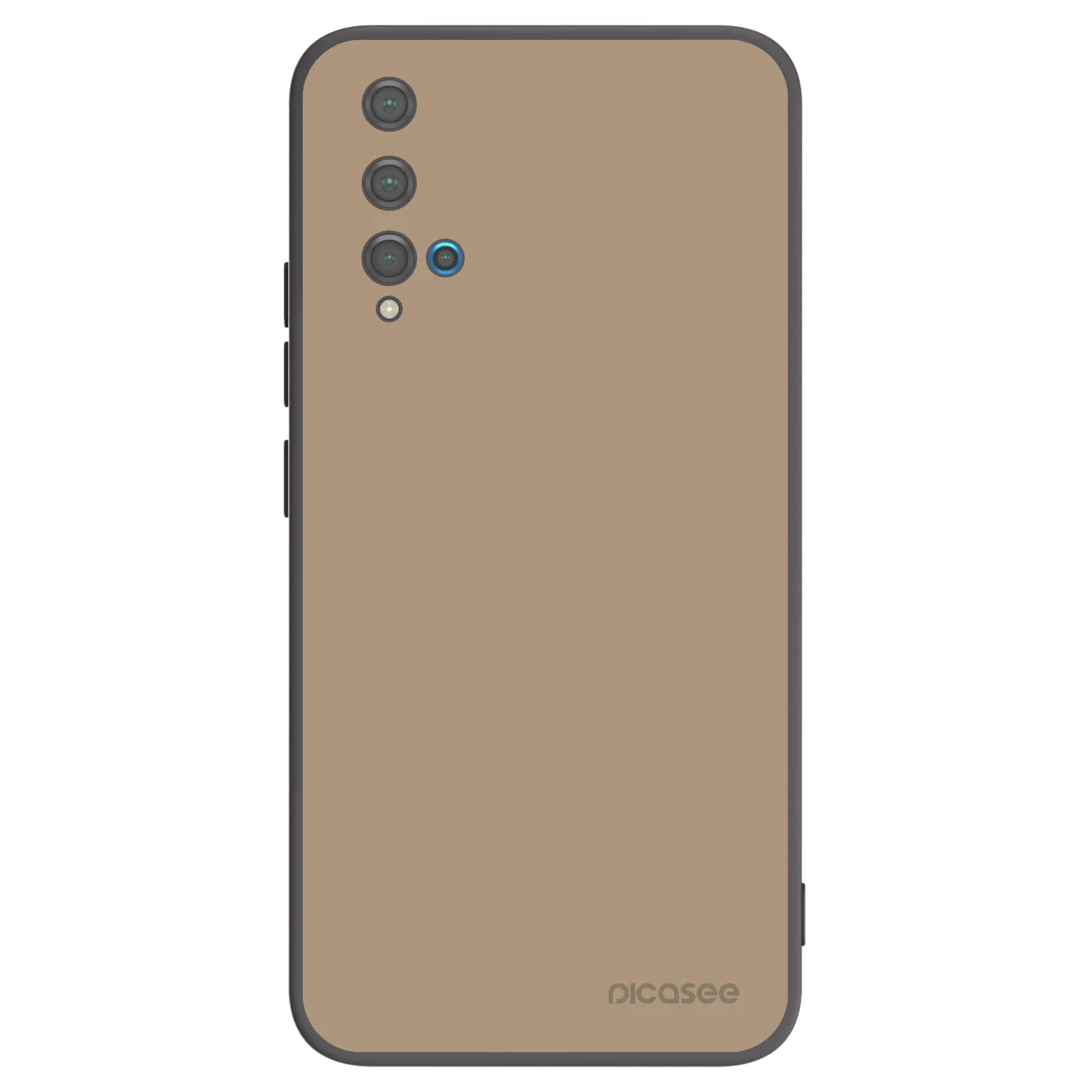 Picasee Μαύρη θήκη σιλικόνης για Huawei Nova 5T - Soft Sand