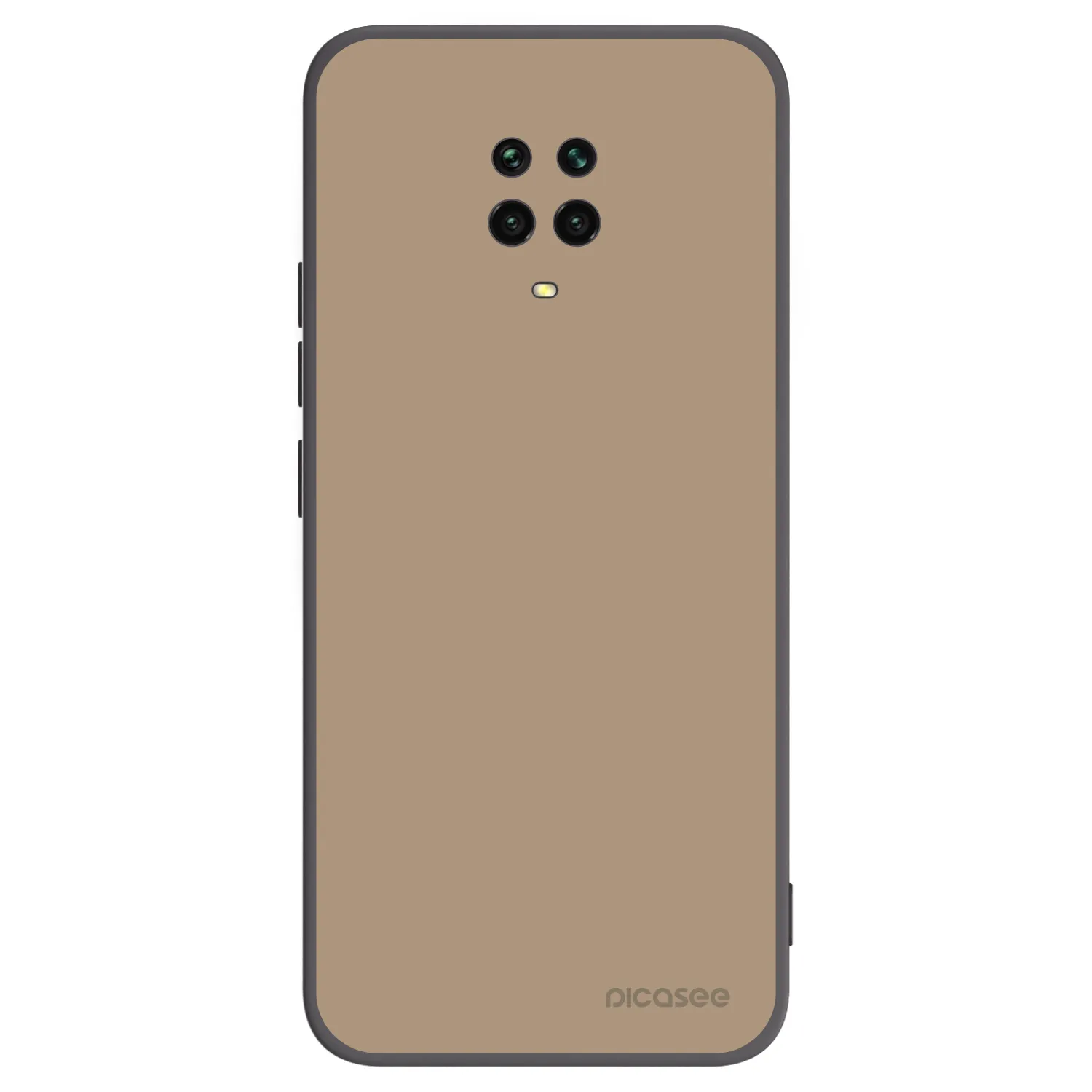 Picasee Μαύρη θήκη σιλικόνης για Xiaomi Redmi Note 9 Pro - Soft Sand