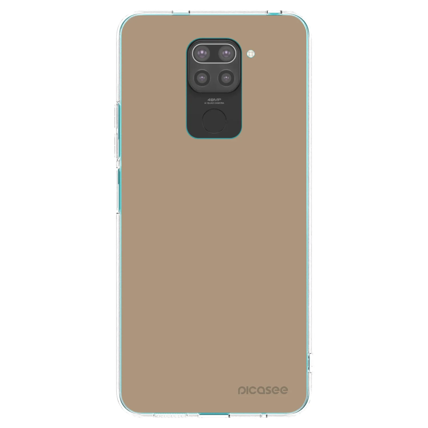 Picasee Μαύρη θήκη σιλικόνης για Xiaomi Redmi Note 9 - Soft Sand