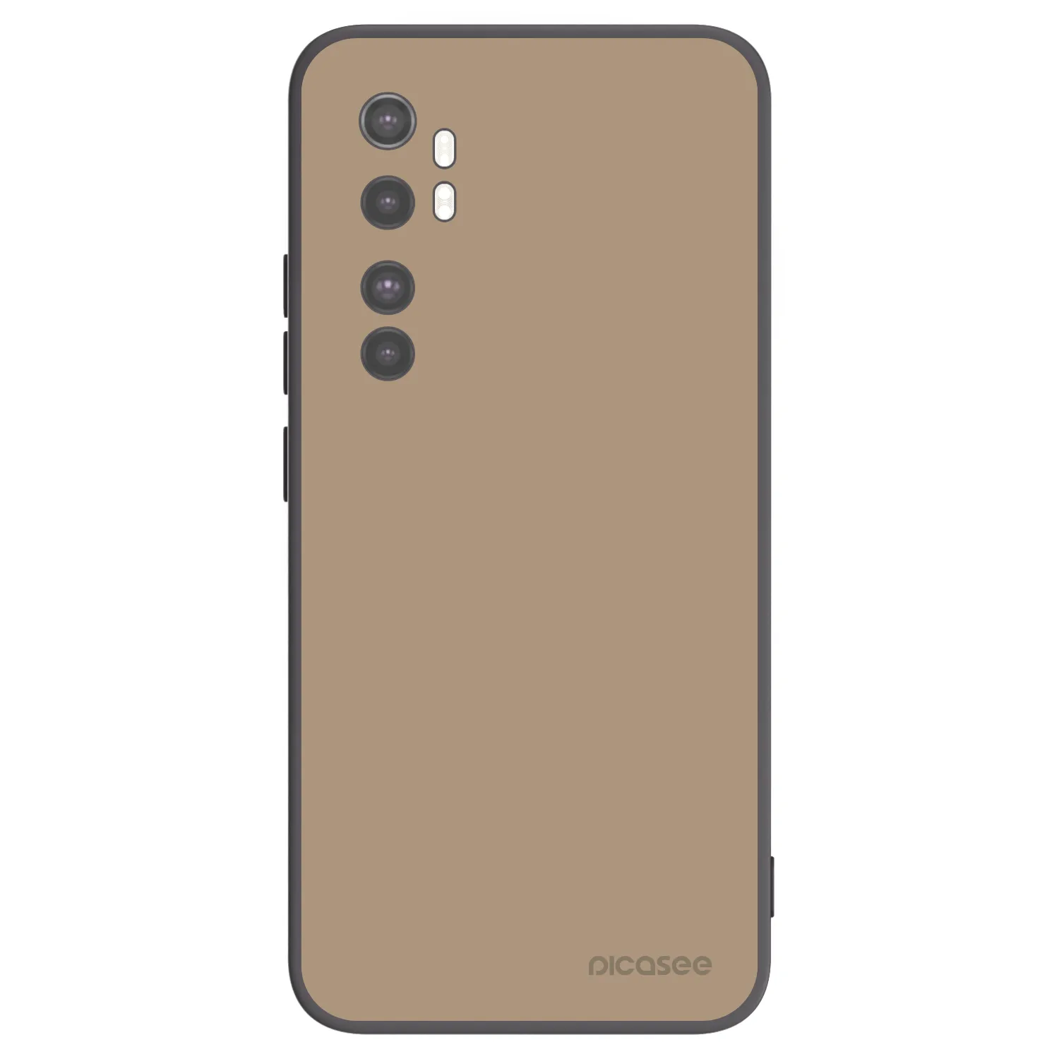 Picasee Μαύρη θήκη σιλικόνης για Xiaomi Mi Note 10 Lite - Soft Sand