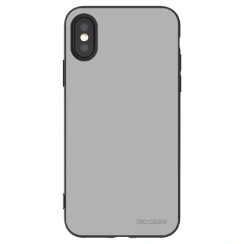 Picasee Μαύρη θήκη σιλικόνης για Apple iPhone X/XS - Stone
