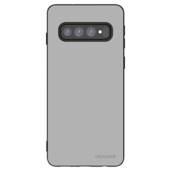 Picasee Μαύρη θήκη σιλικόνης για Samsung Galaxy S10 G973 - Stone